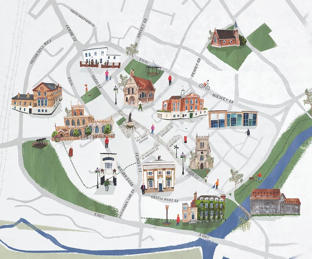 Map of Huntingdon