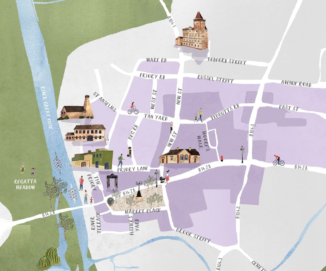 Map of St Neots